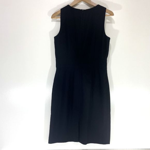 Banana Republic Gemstone‎ Collar Sleeveless Sheath Wool Blend Dress Size 6 - Picture 4 of 10
